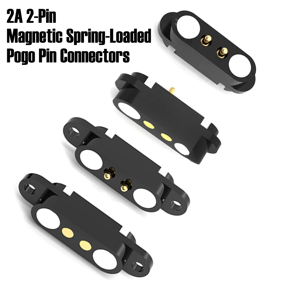 Diy Electronics Gadgets - 1 Set 2A 2-Pin Magnetic Spring-Loaded