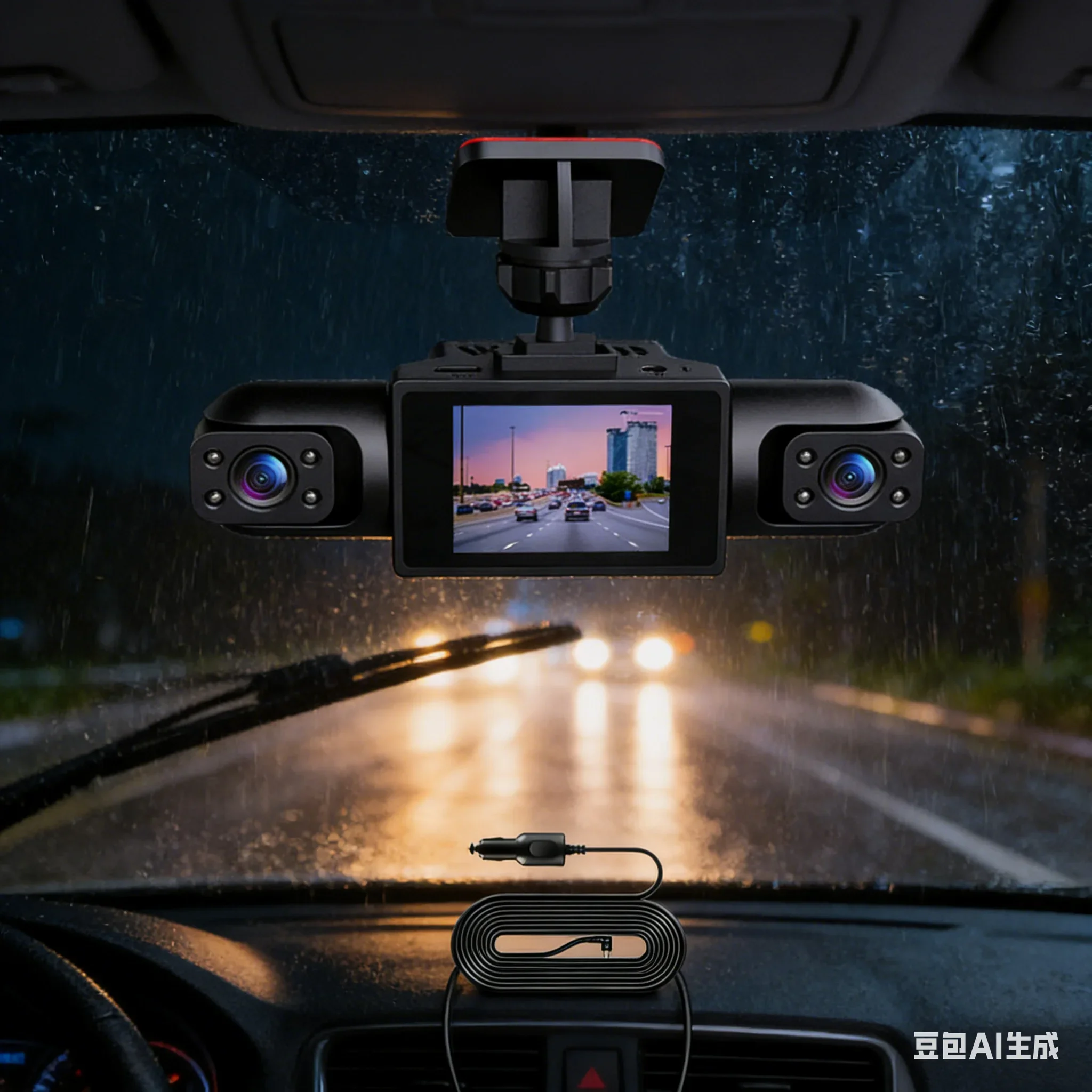 Panoramic Dash Cam 360 - 360° Full View Car Dashcam 4K