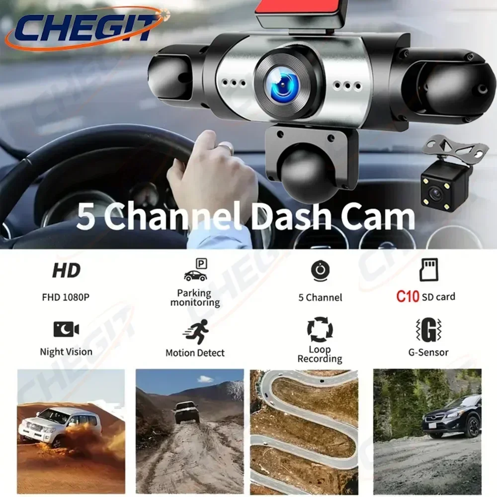 New 5Lens Dash cam 360° 1080P  - Panoramic Dash Cam 360 review and price