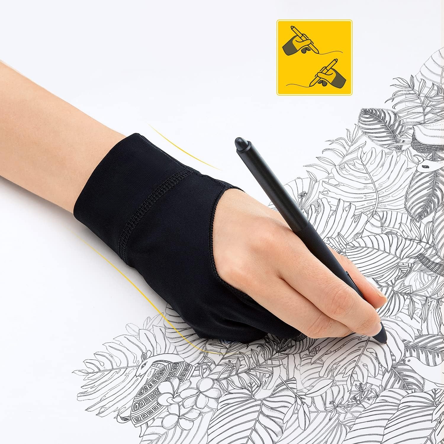 2-Finger Anti Touch Gloves for - Digital Drawing Tablet review and price
