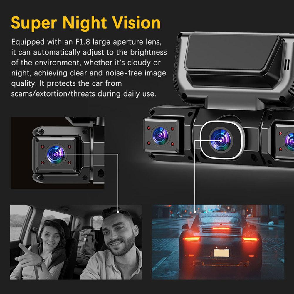 New WIFI 4Channel 360 Degree C - Panoramic Dash Cam 360 review and price