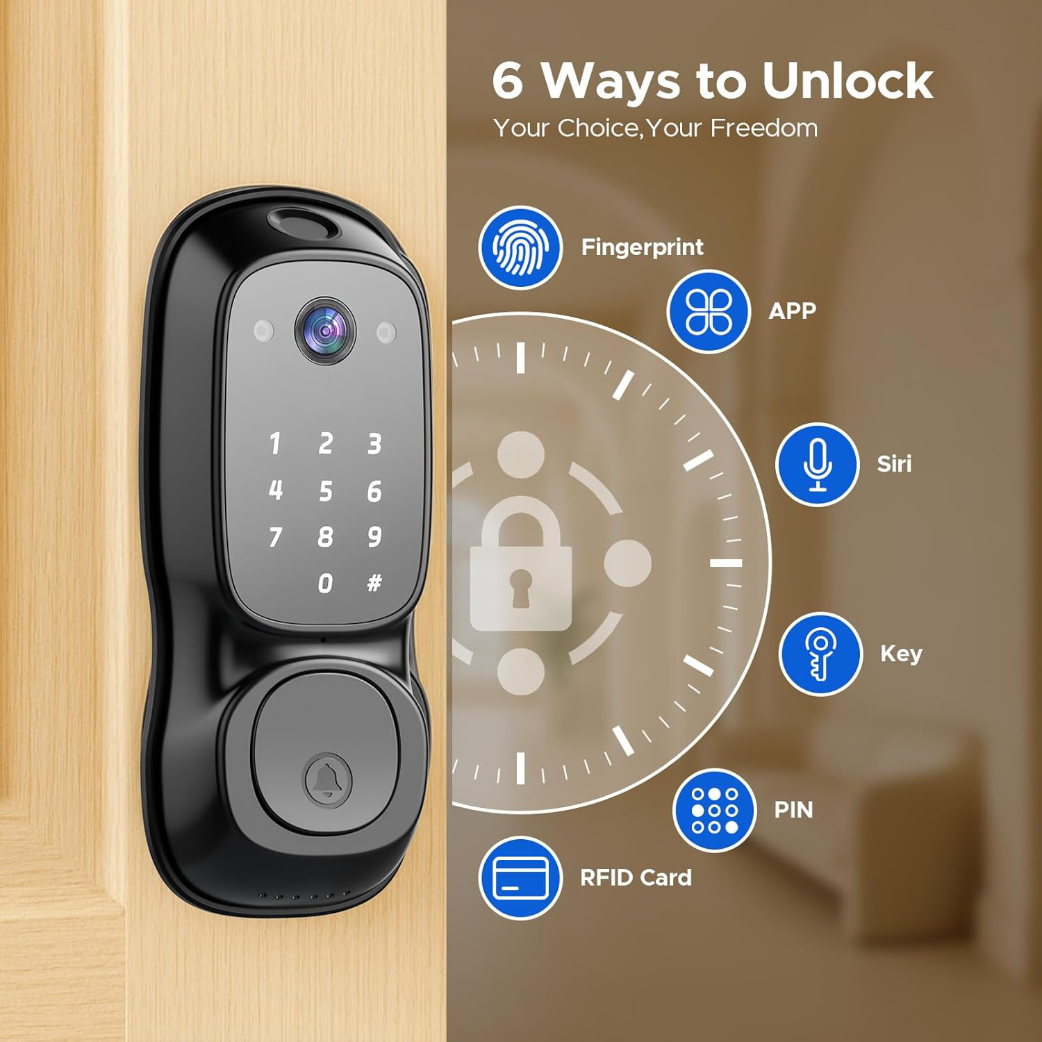 Tuya Wifi Smart Door Lock ‎Cam - Electronics & Gadgets Starting With C review and price