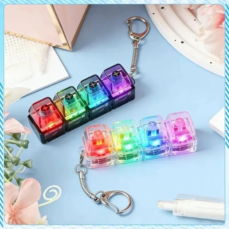 LED Keyboard Keychain Fidget;  - Electronics Gadgets For Kids review and price