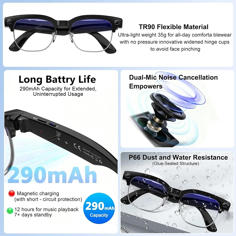 4K Smart AI Glasses 8MP Camera - Smart Glasses Ar review and price