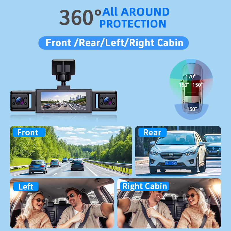 4 Channel HD 1080P 360° Dash C - Panoramic Dash Cam 360 review and price