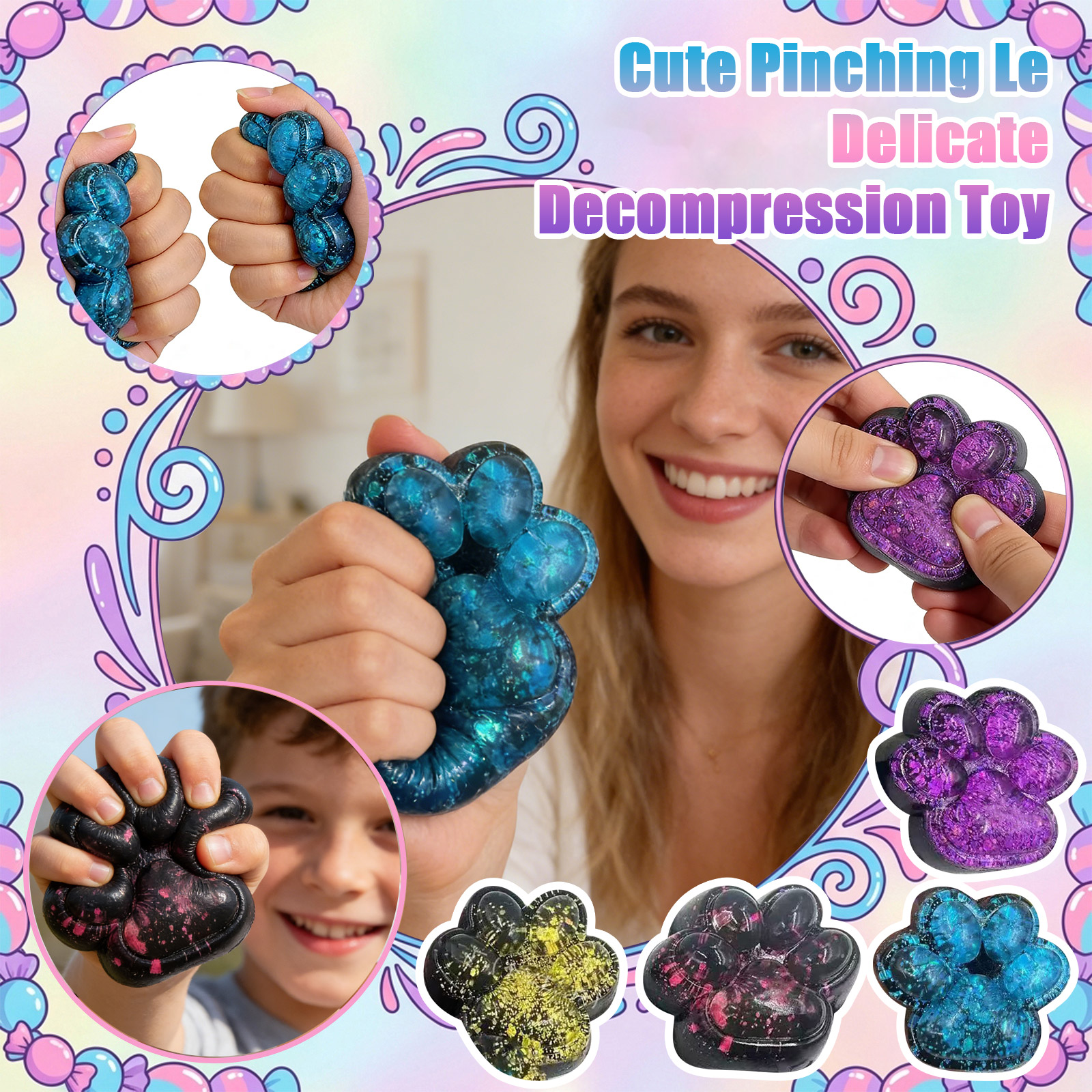Dark Laser Cat Paw Squishy Toy - Electronics Gadgets For Kids review and price