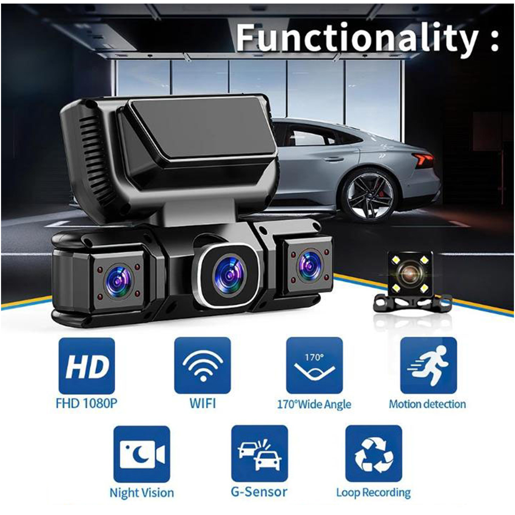 4 Camera 360 Degrees Car DVR 1 - Panoramic Dash Cam 360 review and price