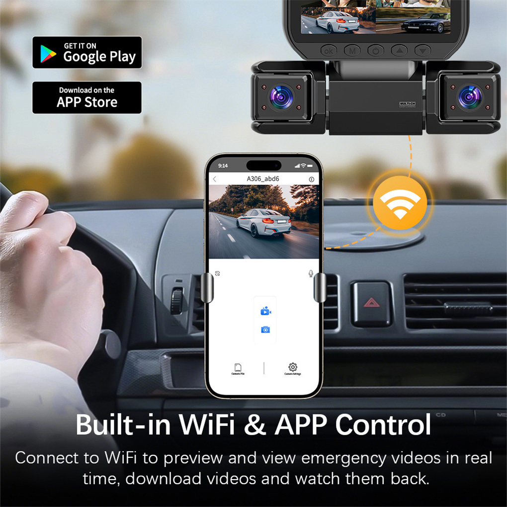 4 Camera 360 Degrees Car DVR 1 - Panoramic Dash Cam 360 review and price