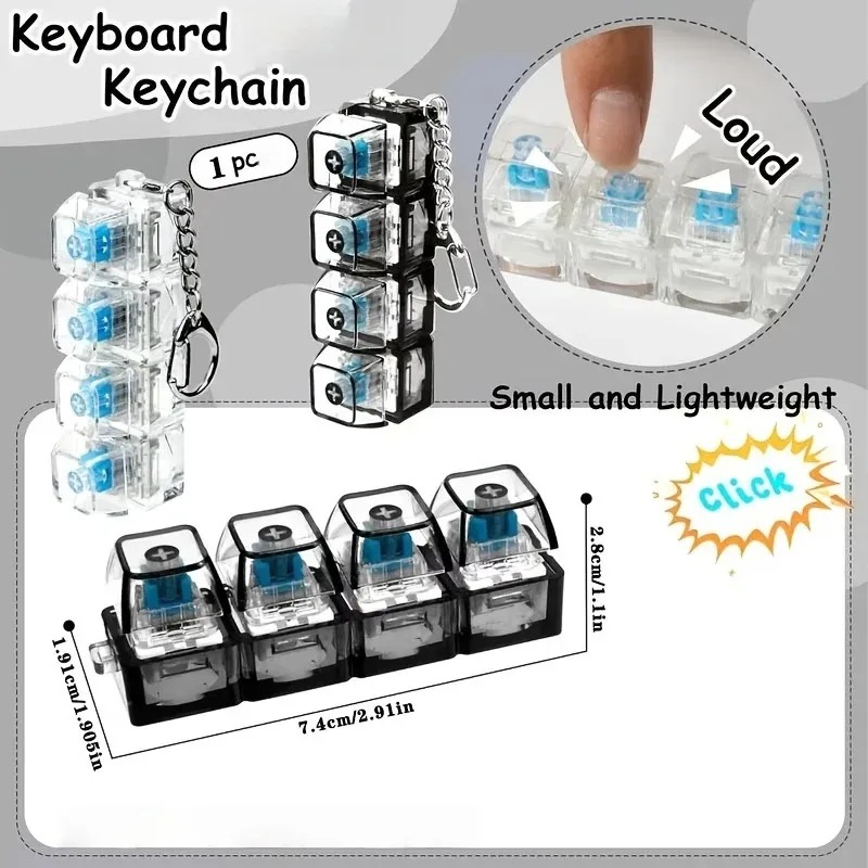 LED Keyboard Keychain; Fidget  - Electronics Gadgets For Kids review and price