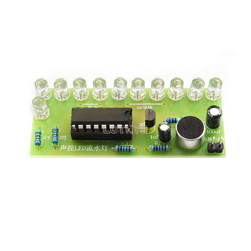 CD4017 Voice Control LED Water - Diy Electronics Gadgets review and price