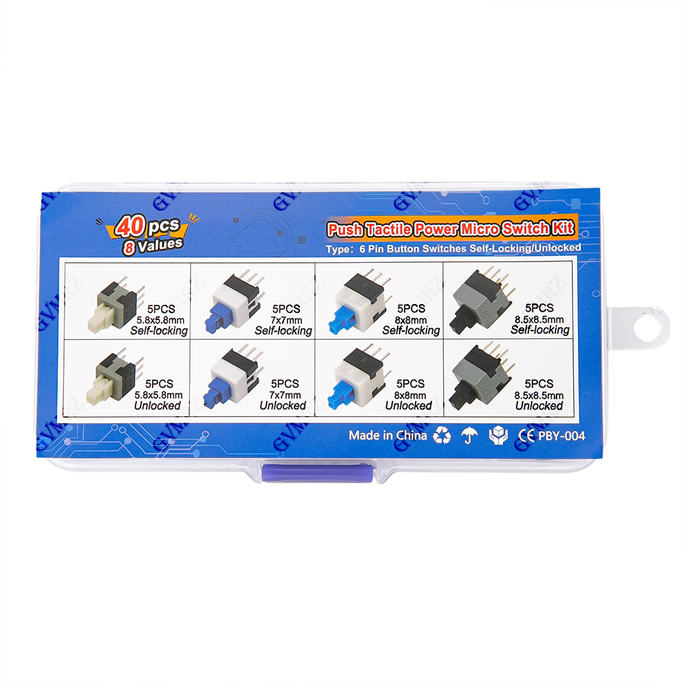 40PCS 8Values Push Tactile Mic - Diy Electronics Gadgets review and price
