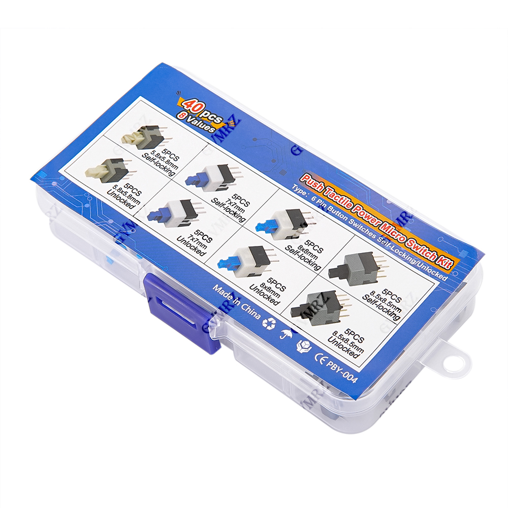 40PCS 8Values Push Tactile Mic - Diy Electronics Gadgets review and price