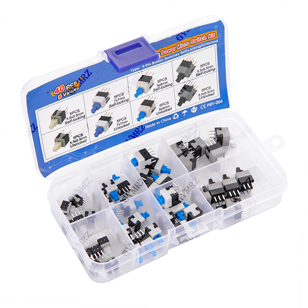 40PCS 8Values Push Tactile Mic - Diy Electronics Gadgets review and price