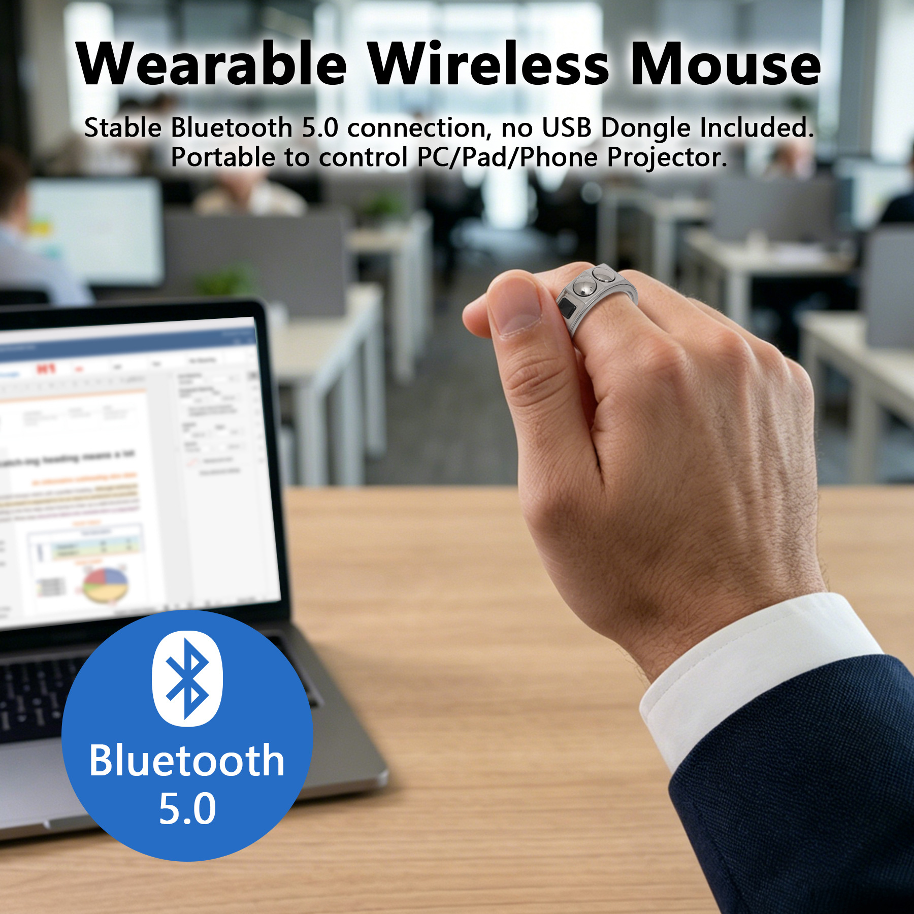 Smart mouse ring ring PPT demo - Smart Glasses Ar review and price
