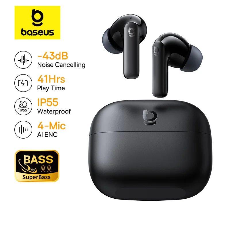 Baseus Bass EP10/BP1 NC -43dB  - Earbuds Anc Wireless review and price
