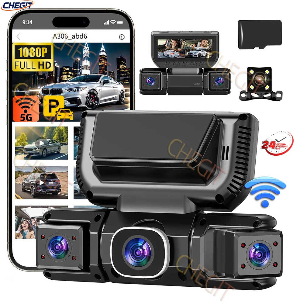 360 Degrees 4Camera Front Left - Panoramic Dash Cam 360 review and price