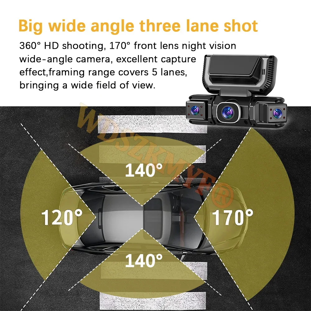 360 Degrees 4Camera Front Left - Panoramic Dash Cam 360 review and price