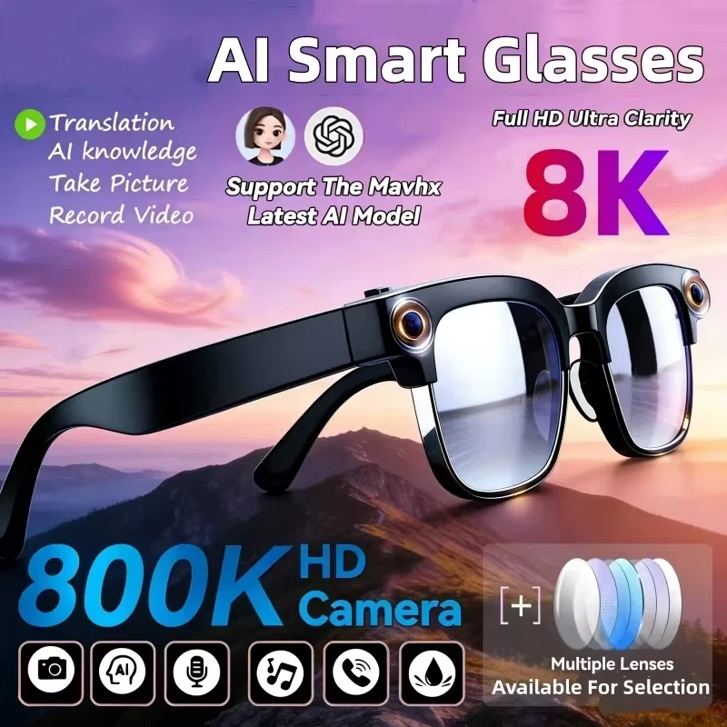 8K AI Smart Glasses Bluetooth  - Smart Glasses Ar review and price